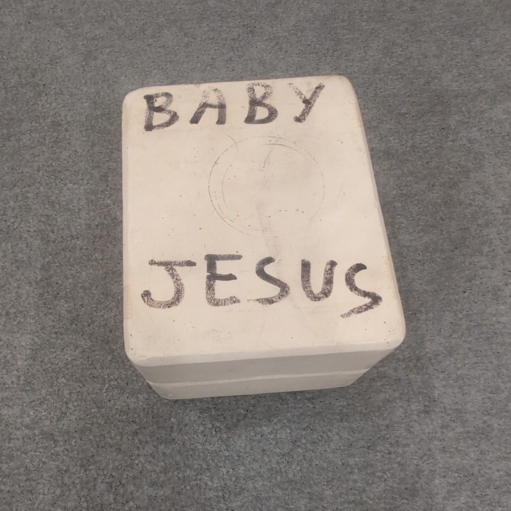 Vintage Baby Jesus Mold Religious Ceramic Casting Craft Supplies H565A - Picture 3 of 7